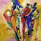 Alfred Gockel Canvas Paintings - Jazz Explosion I